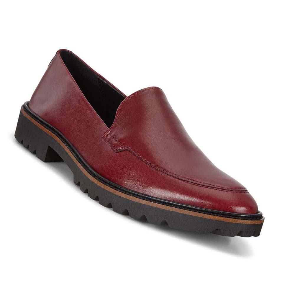 Women's Ecco Incise Tailored Dress Shoes Burgundy | USA 101HAP